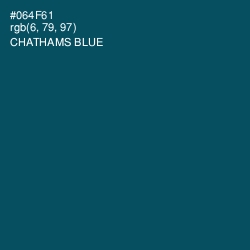 #064F61 - Chathams Blue Color Image